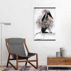 Magnetic 20 x 30 - Afghan hound dog in cartoon
