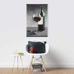 Magnetic 20 x 30 - Bottle of burgundy