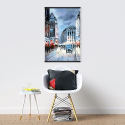 Magnetic 20 x 30 - Abstract red and blue city