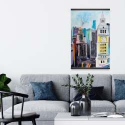 Magnetic 20 x 30 - Colorful cityscape of manhattan