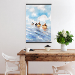 Magnetic 20 x 30 - Sailboats in the sea