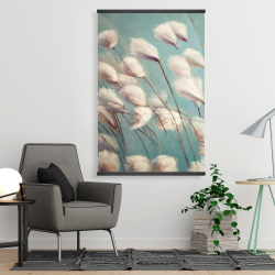 Magnetic 28 x 42 - Cotton grass flowers in the wind