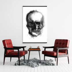Magnetic 28 x 42 - Watercolor dark skull