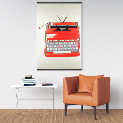 Magnetic 28 x 42 - Red typewritter machine