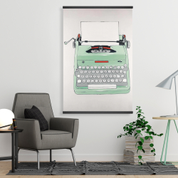 Magnétique 28 x 42 - Machine à écrire menthe