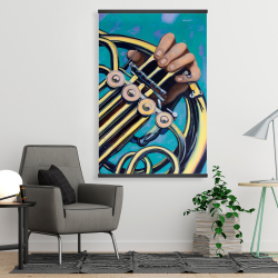 Magnetic 28 x 42 - Musician with french horn