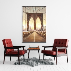 Magnetic 28 x 42 - Sunset on the brooklyn bridge