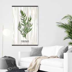 Magnétique 28 x 42 - Estragon sur bois