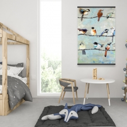 Magnetic 28 x 42 - Small colorful birds