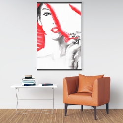 Magnetic 28 x 42 - Woman with big hat
