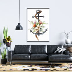 Magnetic 28 x 42 - Anchor with flowers