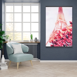 Magnetic 28 x 42 - Pink eiffel tower