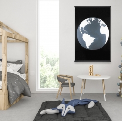 Magnétique 28 x 42 - Vue satellite de la terre
