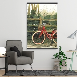 Magnétique 28 x 42 - Randonnée dans les bois en bicyclette