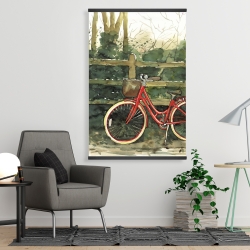 Magnetic 28 x 42 - Riding in the woods by bicycle