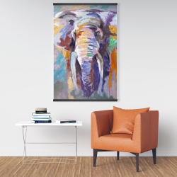 Magnetic 28 x 42 - Elephant in pastel color