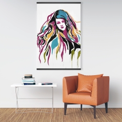 Magnétique 28 x 42 - Femme en art graffiti