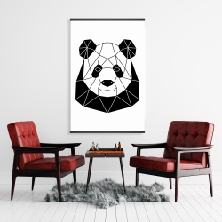 Magnétique 28 x 42 - Panda géométrique