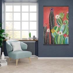 Magnétique 28 x 42 - Cactus en arc-en-ciel