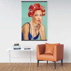 Magnetic 28 x 42 - Pin up girl with curlers