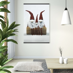 Magnétique 28 x 42 - Trois gnômes de noël