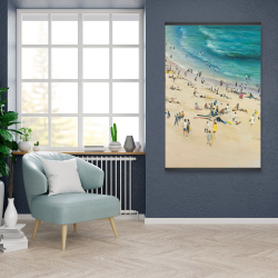 Magnetic 28 x 42 - Summer crowd at the beach