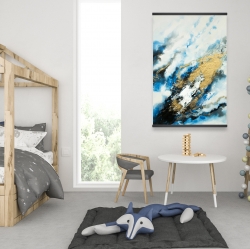 Magnétique 28 x 42 - Marbre bleu et doré