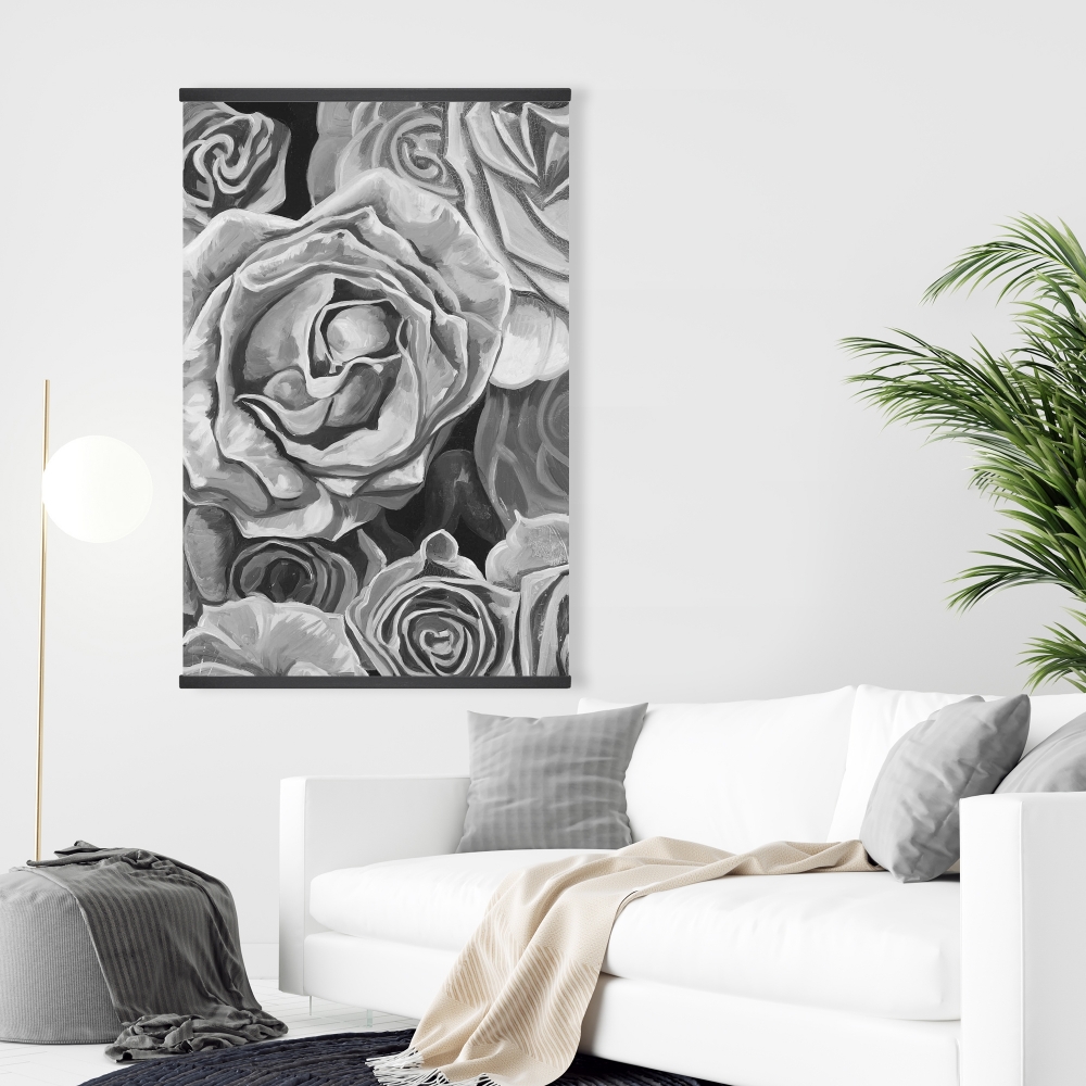Grayscale roses | Fine art print on canvas 16