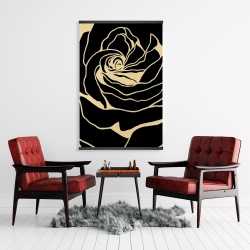 Magnetic 28 x 42 - Silhouette of a rose