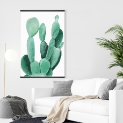 Magnetic 28 x 42 - Watercolor paddle cactus
