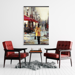 Magnétique 28 x 42 - Femme marchant dans paris