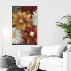 Magnétique 28 x 42 - Fleurs aux couleurs d'automne