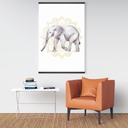 Magnetic 28 x 42 - Elephant on mandalas