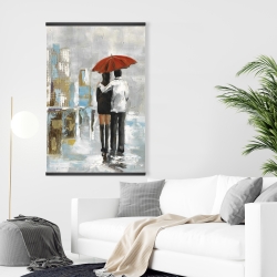 Magnetic 28 x 42 - Couple walking under their umbrella
