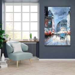 Magnetic 28 x 42 - Abstract red and blue city
