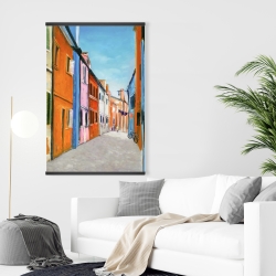 Magnetic 28 x 42 - Colorful houses in italy