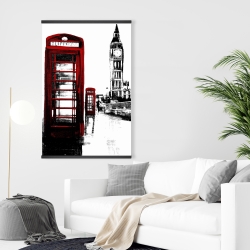Magnetic 28 x 42 - Telephone box and big ben of london