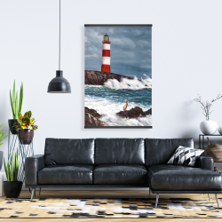 Magnetic 28 x 42 - Lighthouse at the edge of the sea unleashed