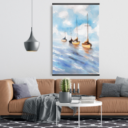 Magnetic 28 x 42 - Sailboats in the sea