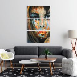 Toile 24 x 36 - Portrait coloré de femme