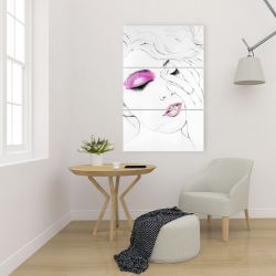 Canvas 24 x 36 - Pink makeup