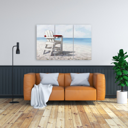 Canvas 24 x 36 - White beach chair