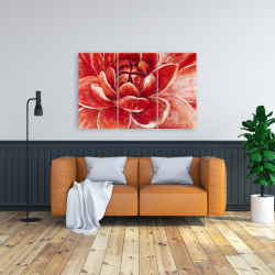 Canvas 24 x 36 - Red chrysanthemum