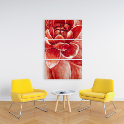 Canvas 24 x 36 - Red chrysanthemum