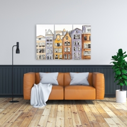 Toile 24 x 36 - Maisons à amsterdam