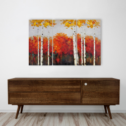 Toile 24 x 36 - Bouleaux en automne