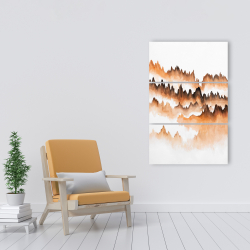 Canvas 24 x 36 - Mountain of fir trees
