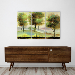 Canvas 24 x 36 - Trees near the lake