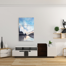 Canvas 24 x 36 - Lakeview by night