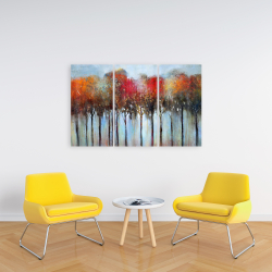 Toile 24 x 36 - Forêt abstraite et colorée